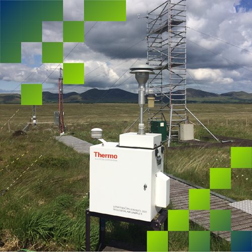 Air quality network monitoring station (Auchencorth Moss, Scotland)